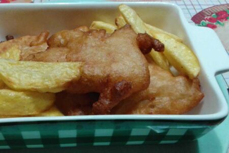 Fish and chips, the most authentic British street food