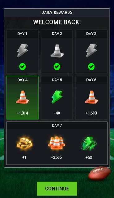 daily rewards
