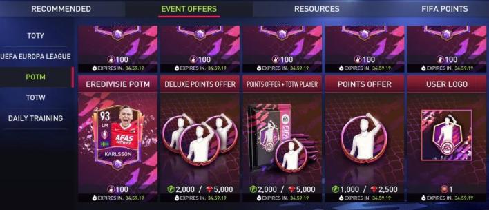 POTM store offers