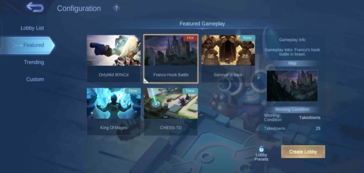 Creation of mobile legends