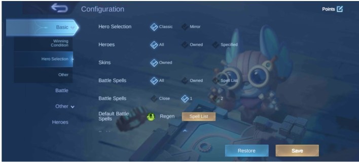 How to create mobile legends