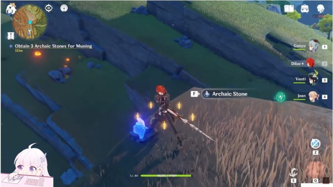 North of Glaze Peak Teleport Waypoint Genshin Impact