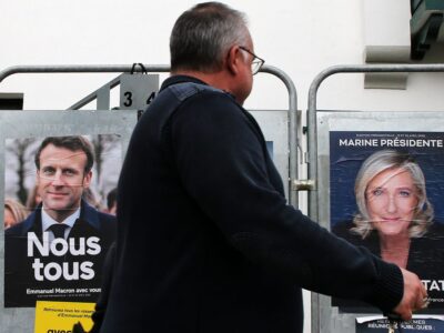 Le Pen is growing, but Macron is also growing (more).  Now the radical left will be decisive