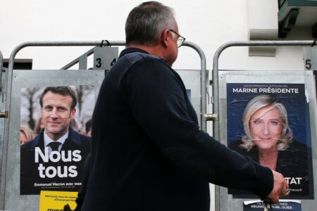Le Pen is growing, but Macron is also growing (more).  Now the radical left will be decisive
