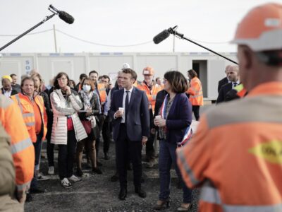 Macron’s relentless campaign to win a still uncertain ballot