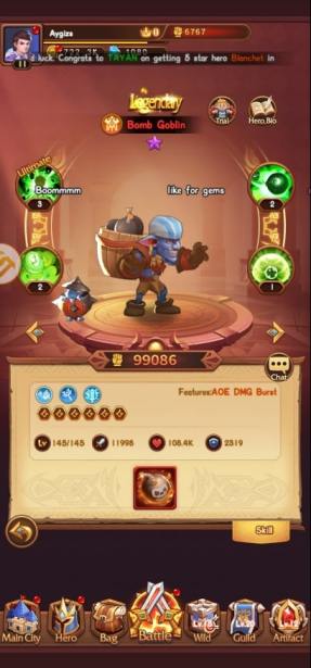 Brave Souls: List of Frozen Dungeon levels