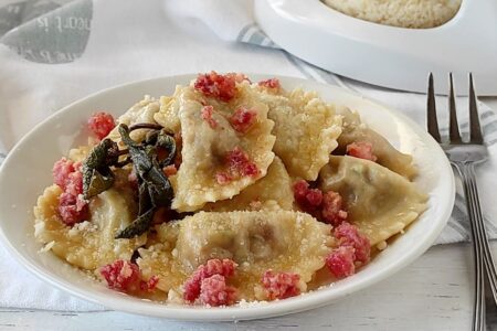 Casoncelli, an original recipe for filled fresh pasta bundles