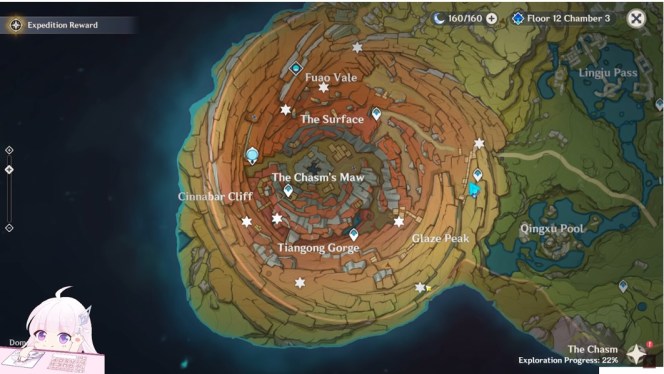 Location of the archaic stone of Genshin's impact