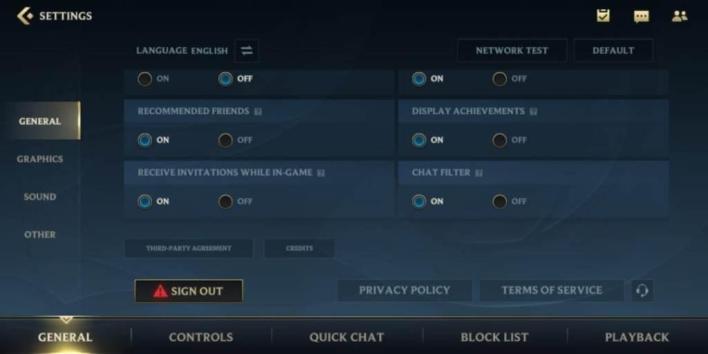 lol wild rift settings