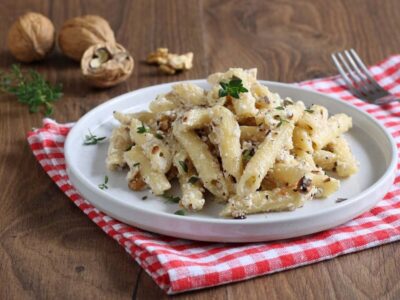 Ricotta and walnut pasta, a tasty recipe with the use of simple ingredients