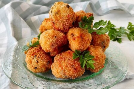 Cod meatballs, quick and easy recipe
