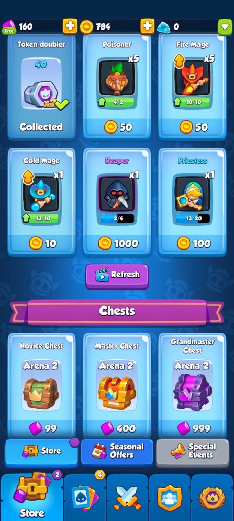 Prepare your cards