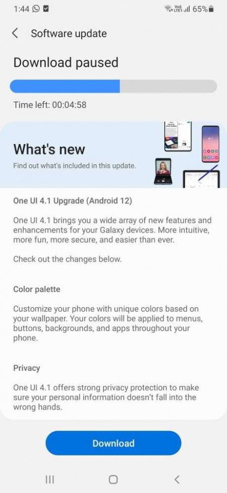 Samsung Galaxy M31 now receives Android 12 with OneUI 4.1