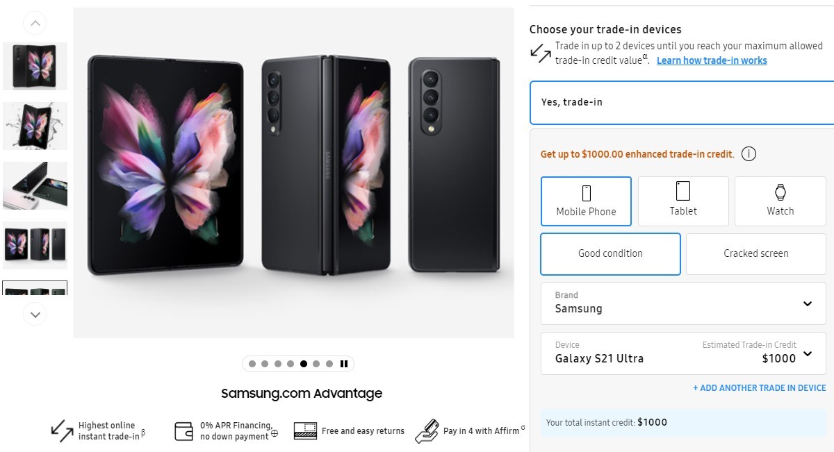 Samsung US offers up to $ 100 in store credit with a Galaxy S22 phone