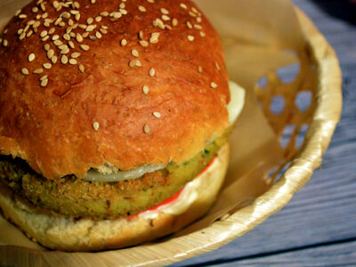 Chickpea burger, an alternative sandwich