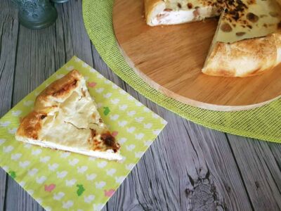 Rustic, delicious and fragrant pizza