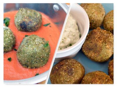 Lentil meatballs in two delicious versions