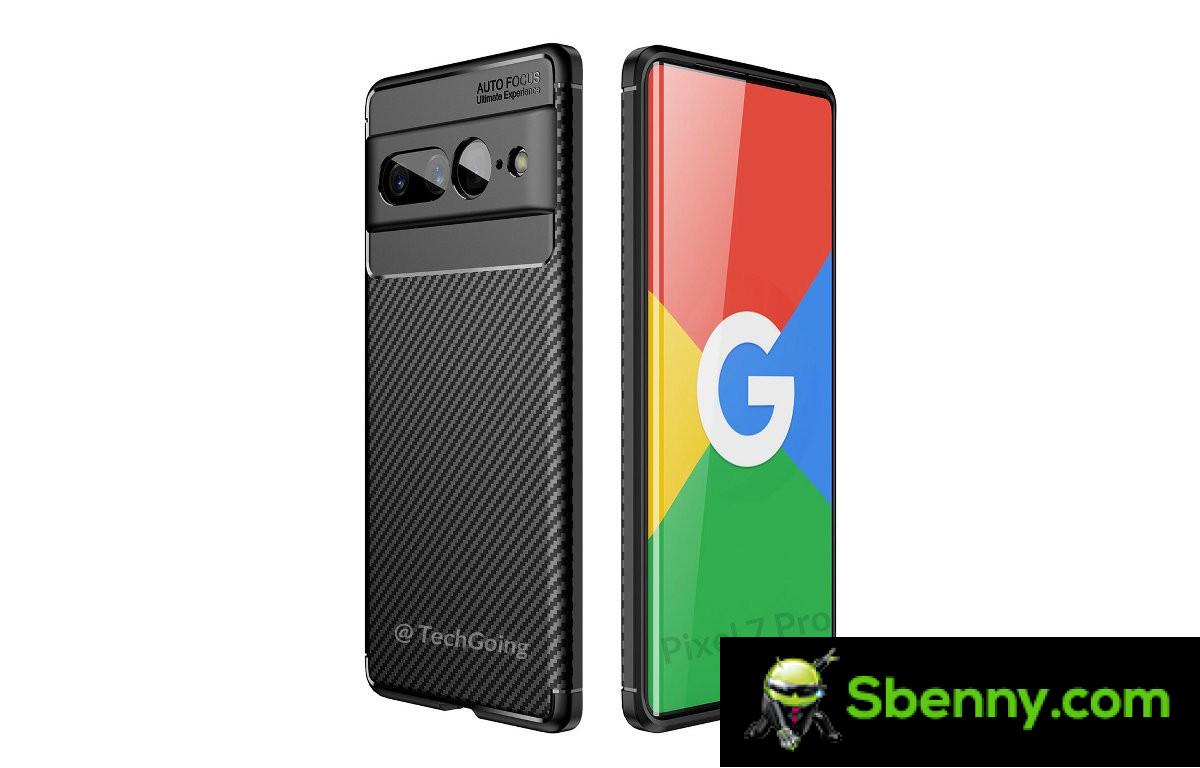 Google Pixel 7 Pro's leaked case rendering confirms that the camera visor is here to stay