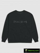 Camera Islands crewneck sweatshirt on light and dark