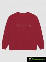 Camera Islands crewneck sweatshirt on light and dark