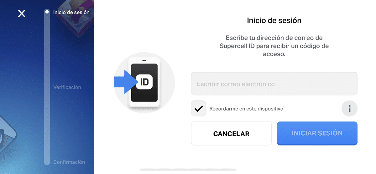 Create supercell account