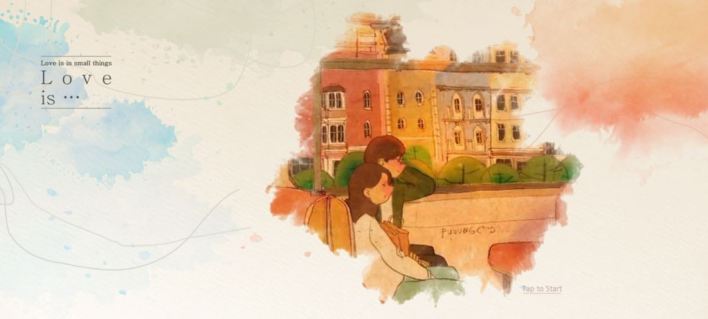 love is in the little things tap the loading screen
