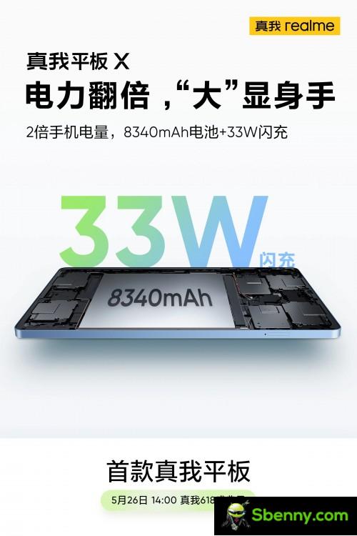 Realme Pad X will be the Realme tablet with the fastest charging