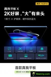 The Realme Pad X has an 11 \