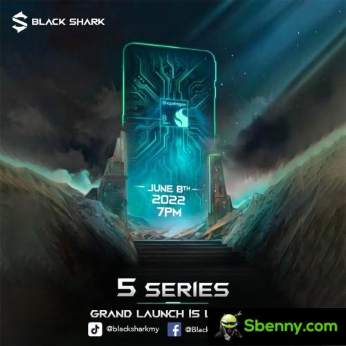 Black Shark 5, the 5 Pro global launch is set for June 8th