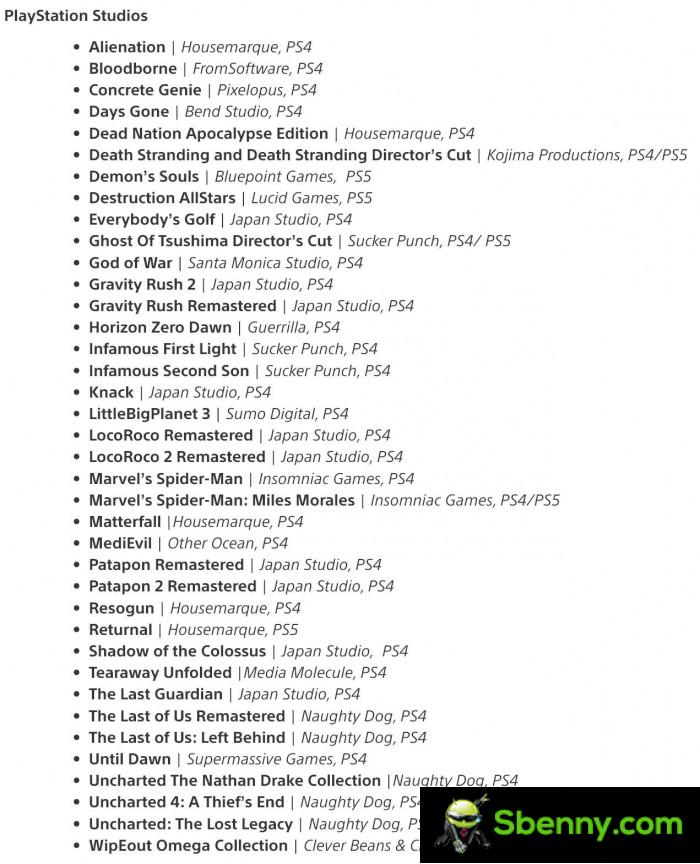 Sony shares the list of games for its three-tier PlayStation Plus membership