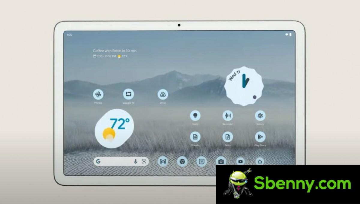 Official rendering of the Google Pixel Tablet