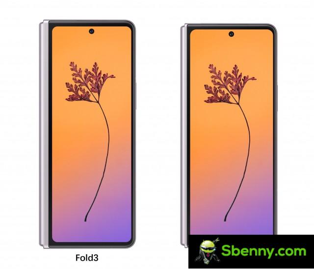 Samsung Galaxy Z Fold3 and Z Fold4 external displays