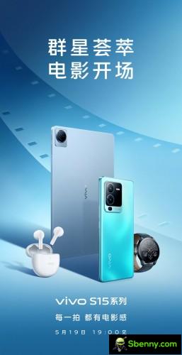 vivo will launch the S15, S15 Pro and TWS Air on May 19th