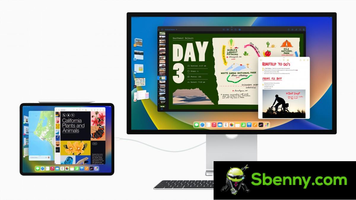 iPadOS 16 external display support
