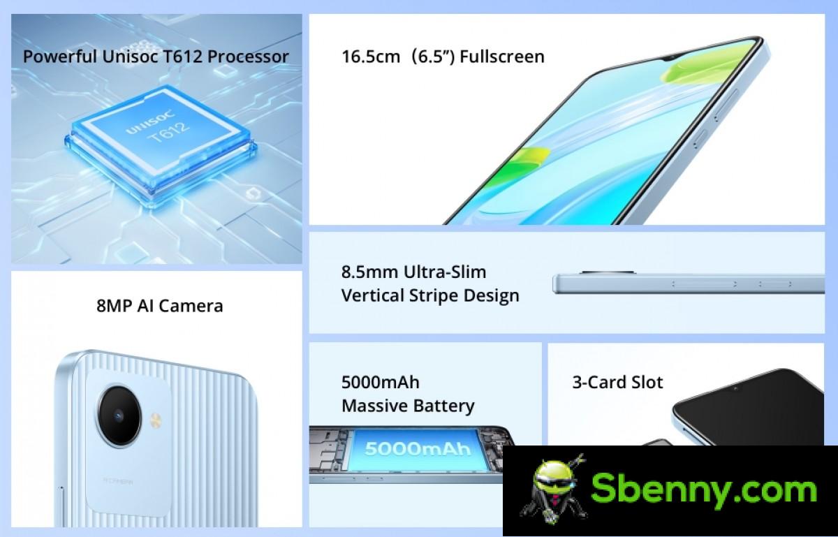 The entry-level Realme C30 is official with a large 5,000mAh battery
