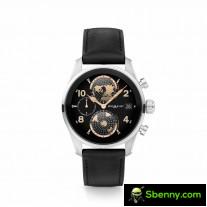 Montblanc Summit 3 color combinations: titanium gray and black leather