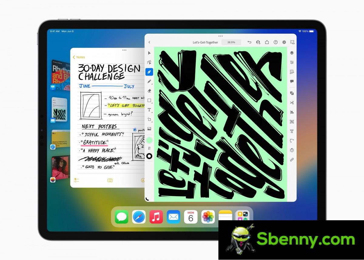 iPadOS 16 Stage Manager