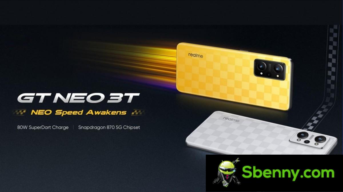 Realme GT Neo 3T presented, Neo 3 makes its world debut