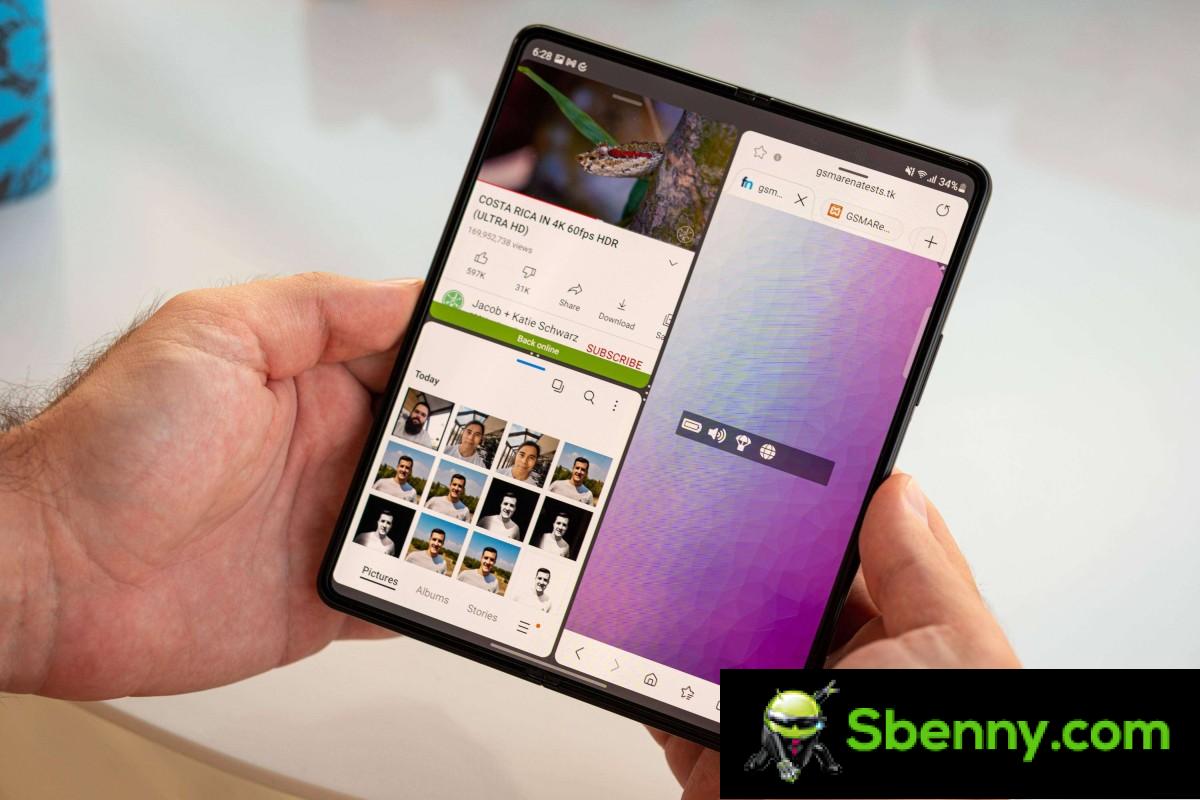 Samsung Galaxy Z Fold4 and Z Flip4 will receive the swipe for the split screen function
