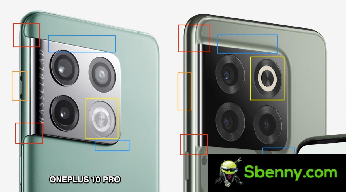 The new renders of the OnePlus 10T show the design differences with the 10 Pro