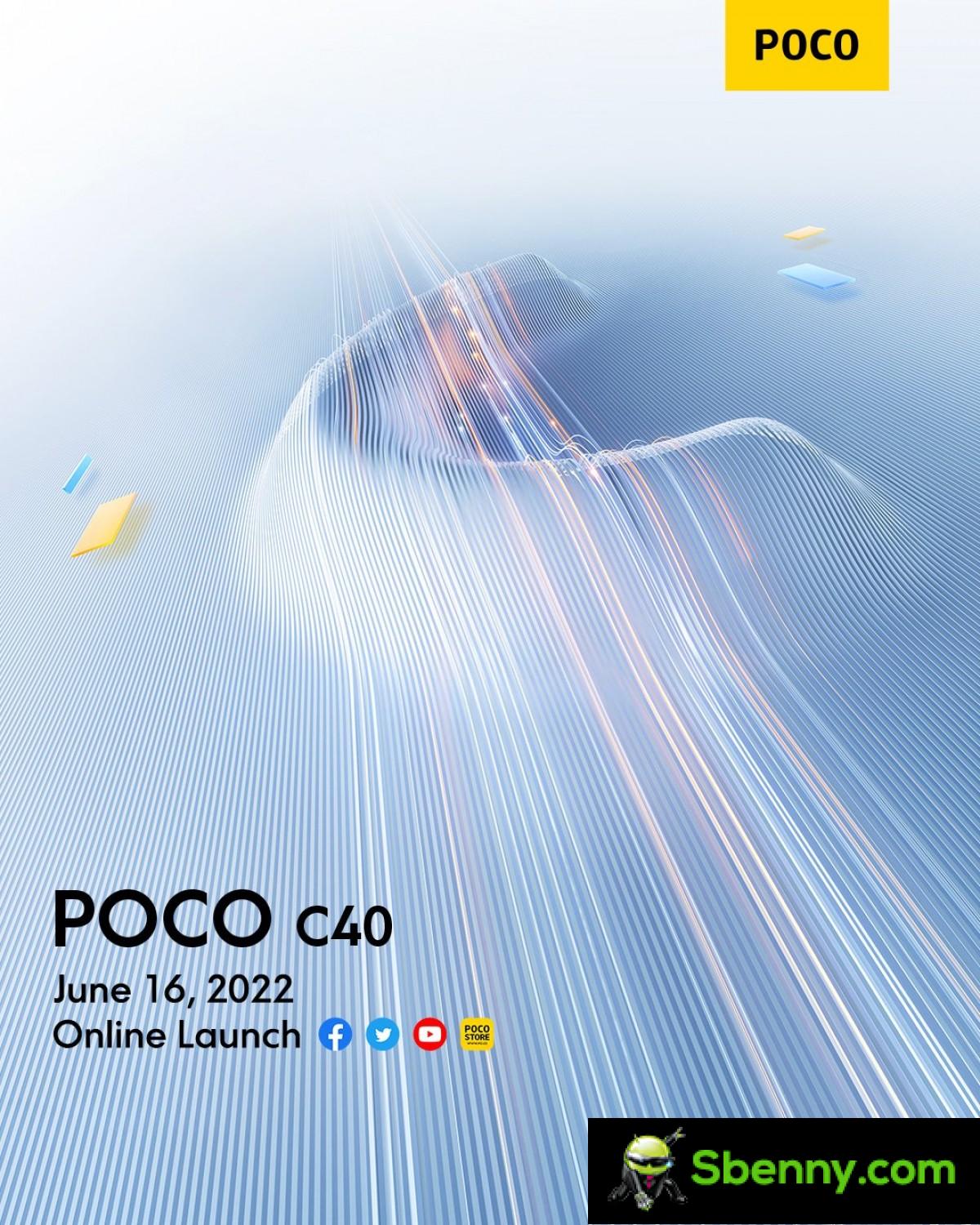 Xiaomi Poco C40 will be launched on June 16