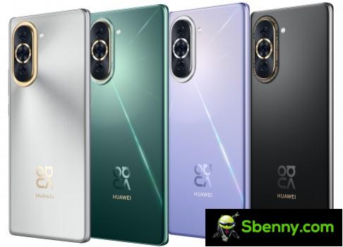 Huawei Nova 10 series color options