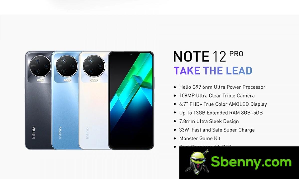 Infinix Note 12 Pro 4G quietly becomes official with the store list