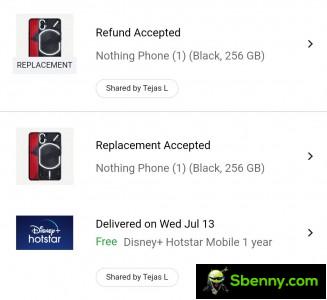 An unfortunate buyer had the original phone replaced, the replacement also had a green tinge