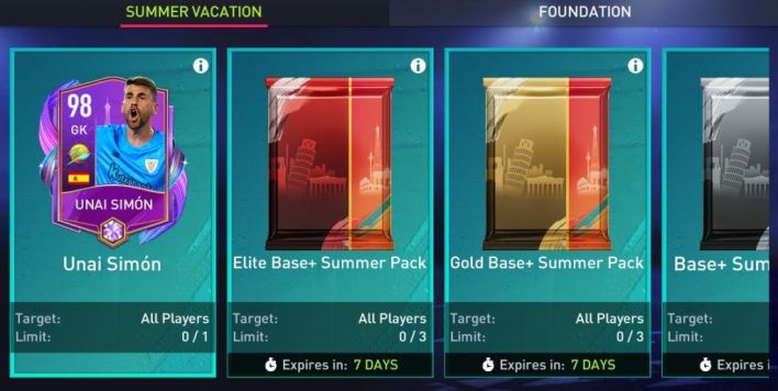 FIFA Mobile Summer Event Player Swaps