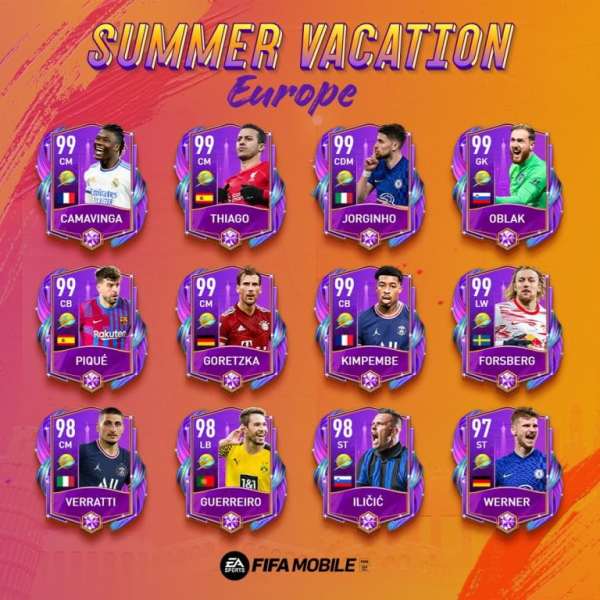 FIFA-Mobile-Summer Vacation Players