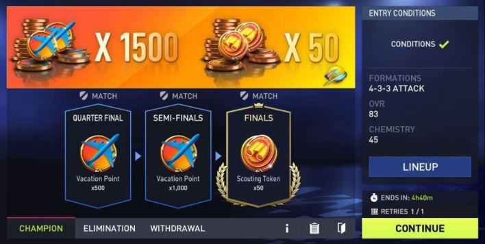 FIFA Mobile Summer Event Challenge Mode