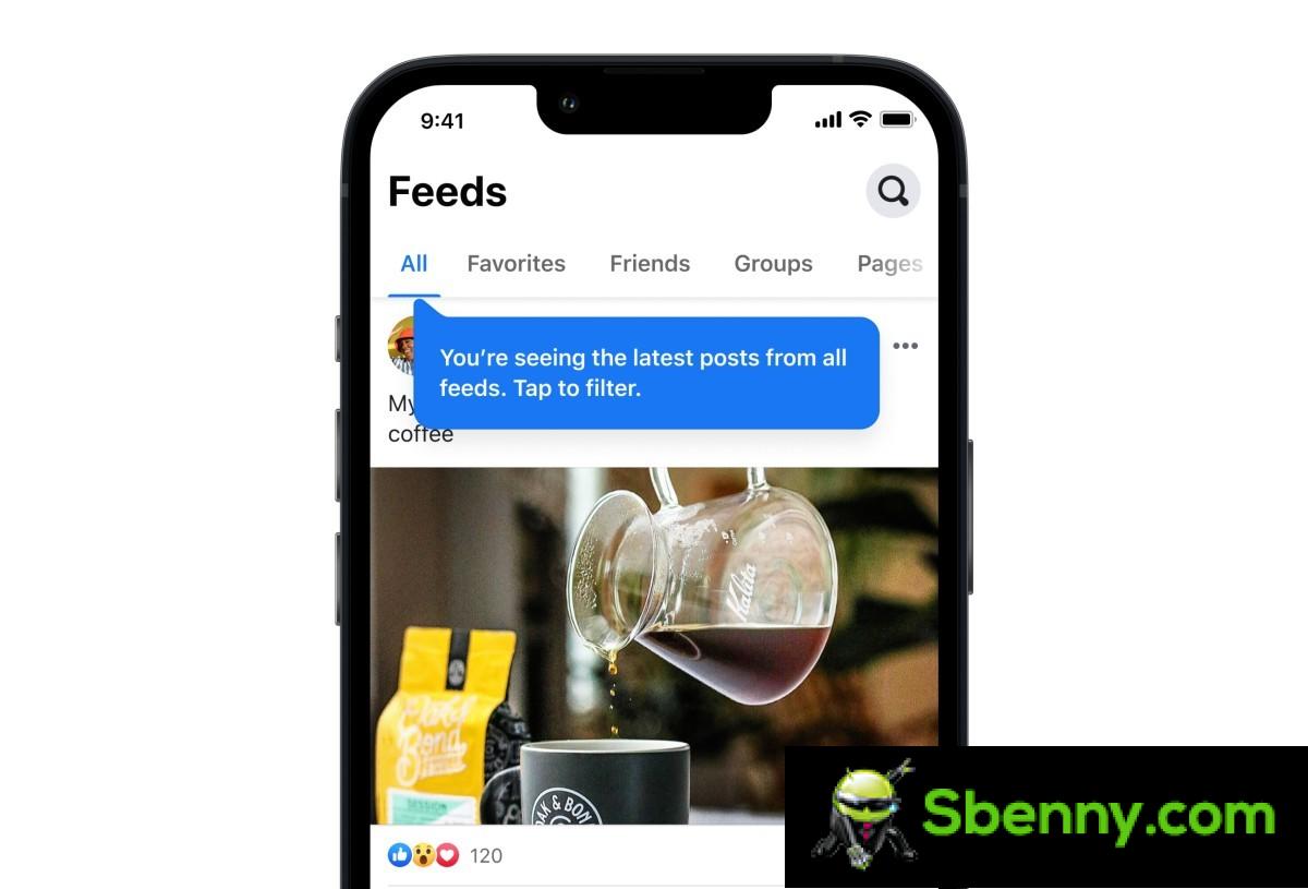 Facebook adds a new tab called Feed which is sorted chronologically
