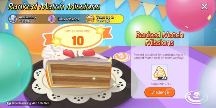 Pokémon Unite Anniversary Cake Event Challenge Ranked Match Mission