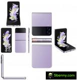 Samsung Galaxy Z Flip4 renders the four colors